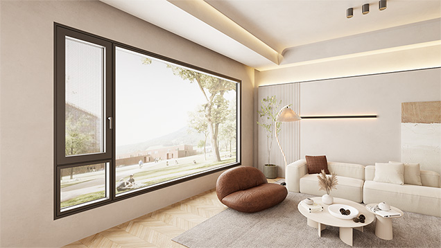 羅馬假日斷橋平開窗（雙內開）