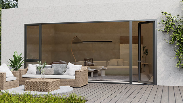 塞納河畔斷橋平開(kāi)門(mén)